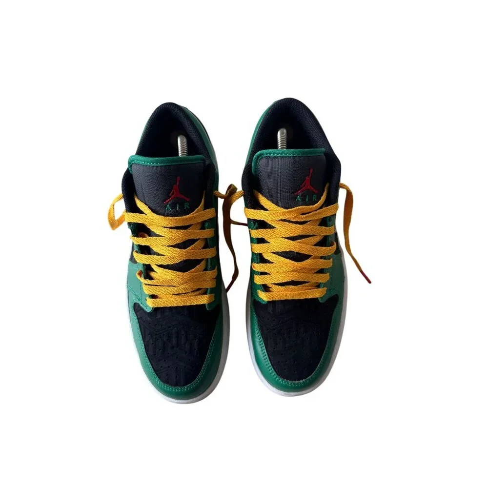 Nike Air Jordan 1 Low SE Holiday Special Malachite Green Sneakers Size 9 - Picture 8 of 10